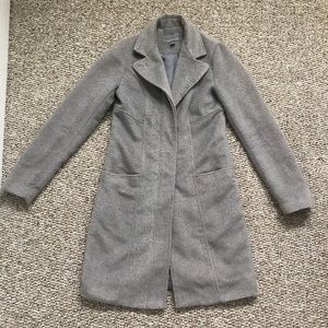 Grey Peacoat Jacket